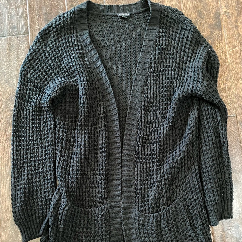 COPY - Black waffle knit sweater